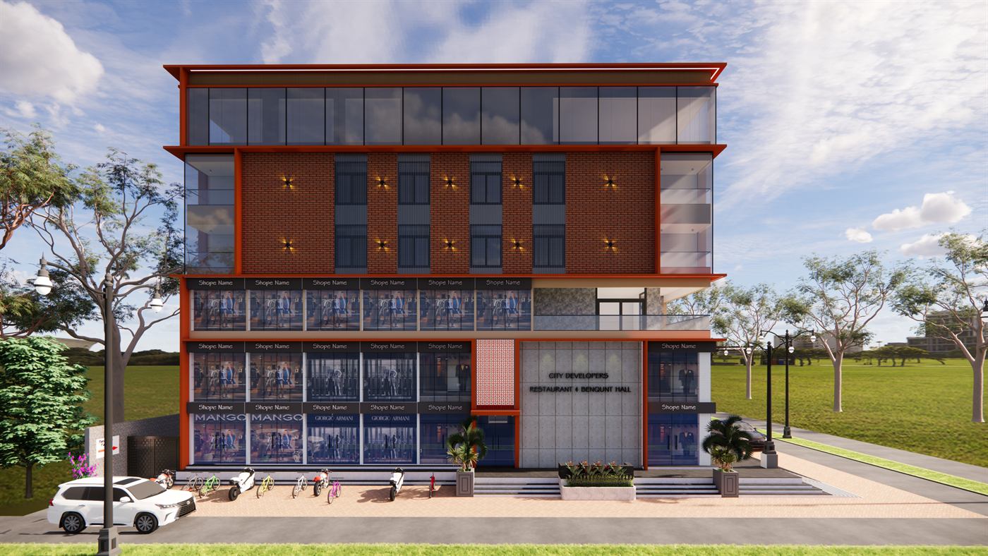 Exterior concept, Building 1, image 2 of 13