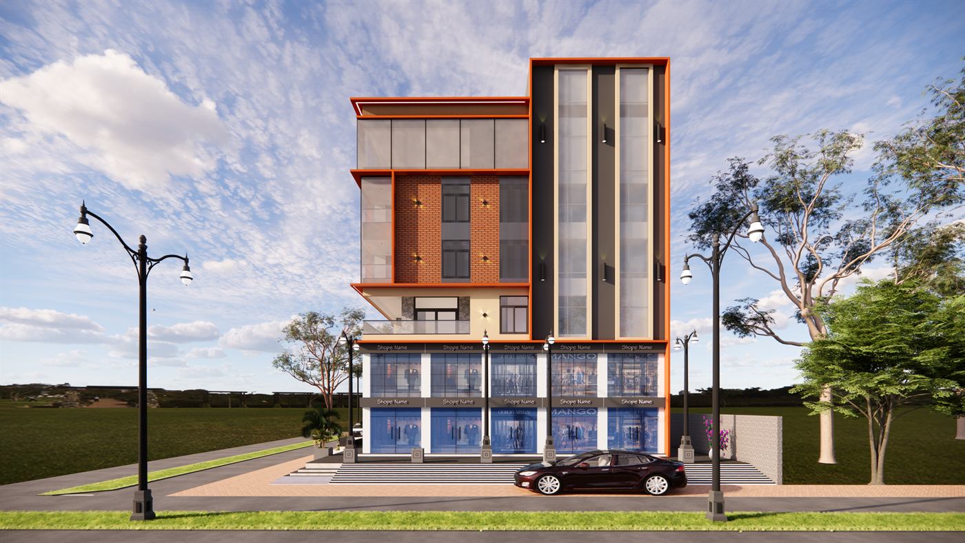 Exterior concept, Building 1, image 3 of 13