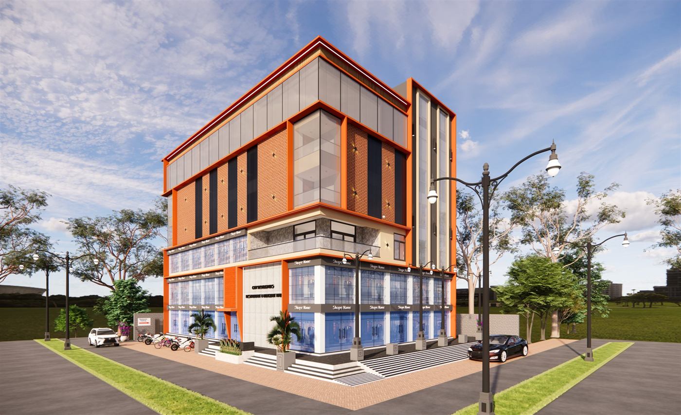 Exterior concept, Building 1, image 5 of 13
