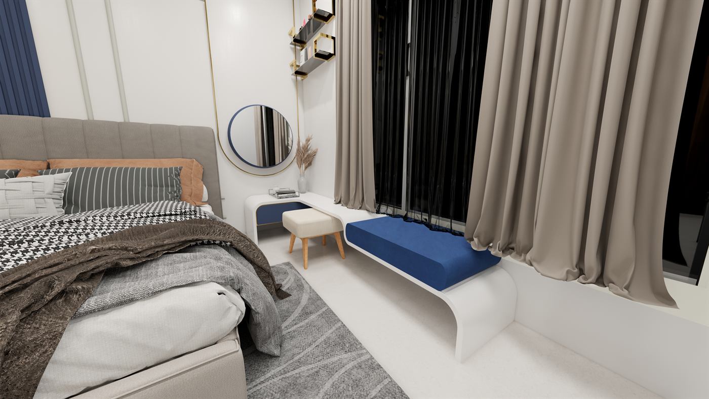 Residential concept &mdash; Bedroom, image 2 of 9